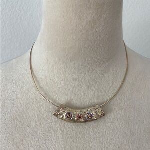 Vintage 90’s Aztec Gold Snake Chain Necklace